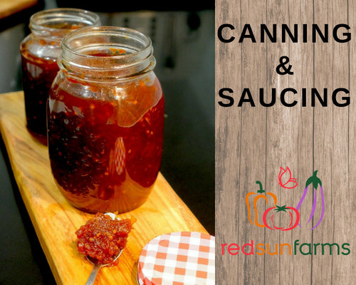 Canning and Saucing